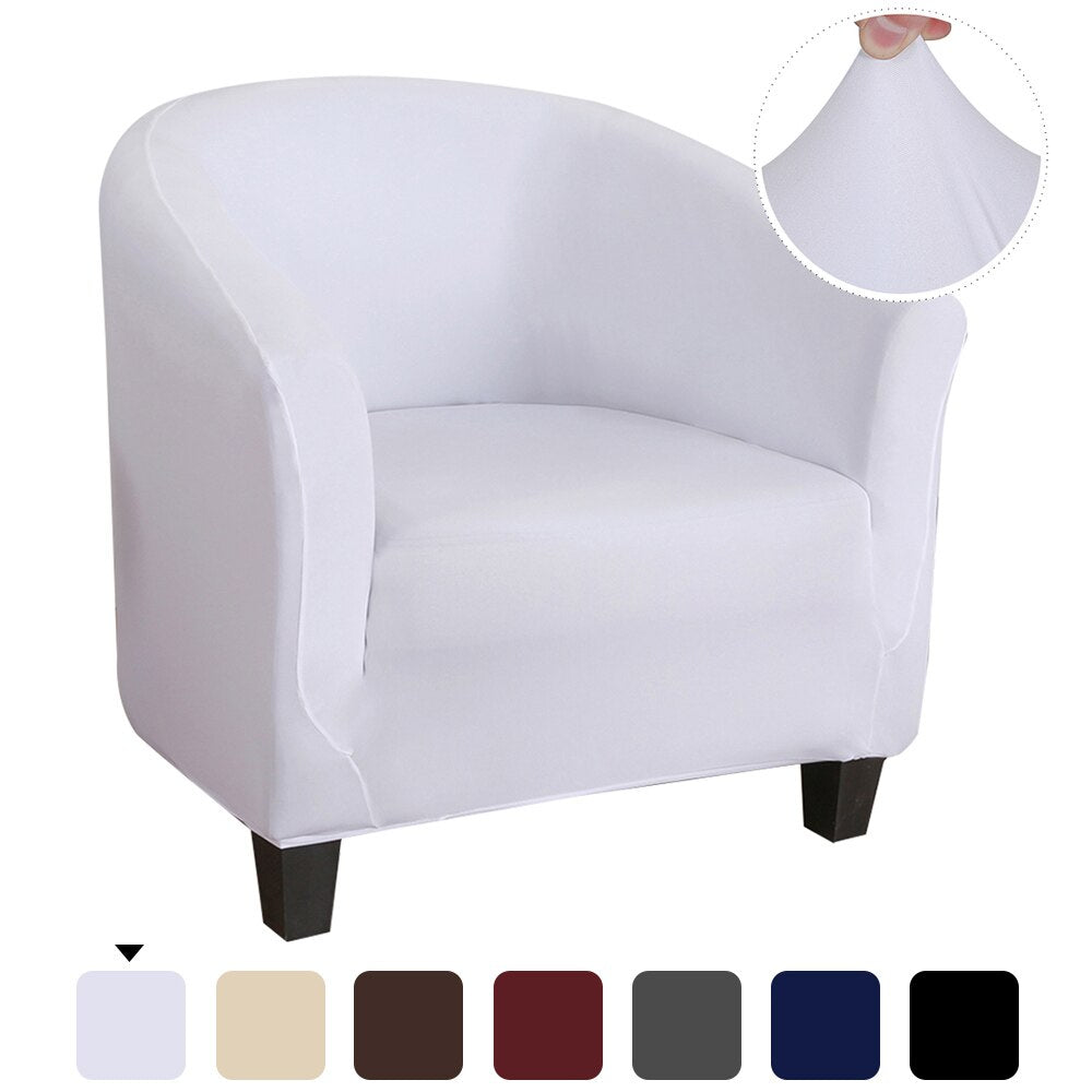 Tub Chair Covers Slipcovers Elastic Polyester Fabric Armchair Sofa Seat  Cover ~