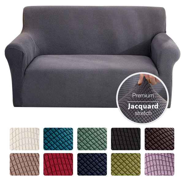 Elastic Sofa Cover Cotton All-inclusive Couch Cover 1/2/3 Seater Stretch Slipcover L Shape Corner Sofa Spandex Jacquard Sofa Cover Fabric Couch Cover