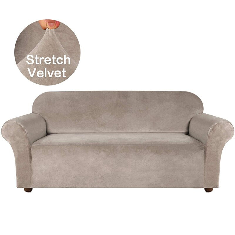 Velvet Stretch Sofa Cover