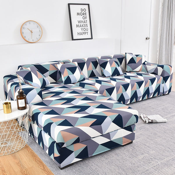 Elastic Sofa Cover L Shape Need Buy 2 Pieces Corner Sofa Covers for Living Room Tight Wrap Slipcovers Couch Cover Elastic Stretch Couch Cover