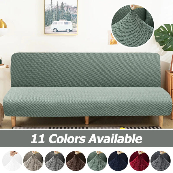 Thick Elastic Sofa Bed Covers Slipcover Folding Armless Sofa Slipcovers Cover For Living Room Stretch Armchair Cover Protector