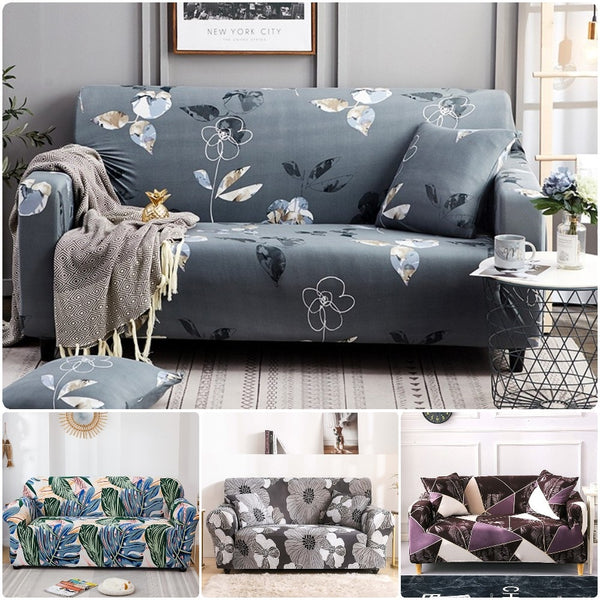 Printed Flower Modern All-inclusive Sofa Cover Elastic Couch Cover Flexible Furniture Covers  Armchair Loveseat Slipcover Home Textiles