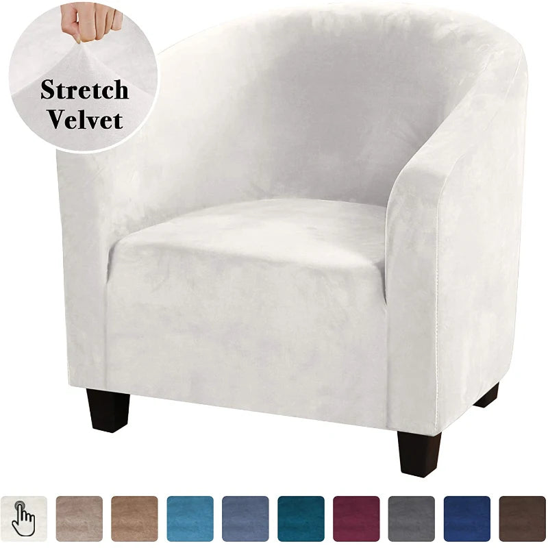 Plush Elastic Club Tub Couch Cover Single Seat Armchair Chair