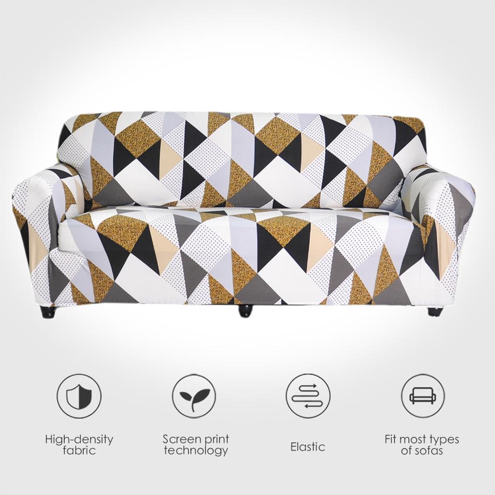 Stretch Sofa Covers Furniture Protector Polyester Loveseat Couch Cover l L-Style Sofa Cover 1/2/3/4-seater Arm Chair Cover Corner Elastic Couch Covers