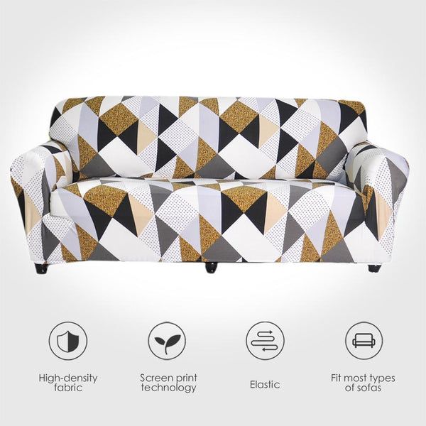 Stretch Sofa Covers Furniture Protector Polyester Loveseat Couch Cover l L-Style Sofa Cover 1/2/3/4-seater Arm Chair Cover Corner Elastic Couch Covers