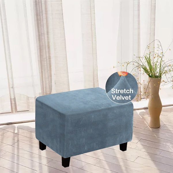 Stretching Footstool Low Sofa Solid Elasticity Simple Sofa, Step Stool Cover Dustproof Furniture Protection Series Modern Style
