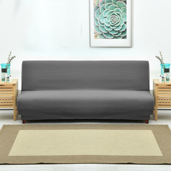 Universal Armless Sofa Bed Cover Folding Modern Seat Slipcovers Stretch Covers Couch Protector Elastic Futon Spandex Cover