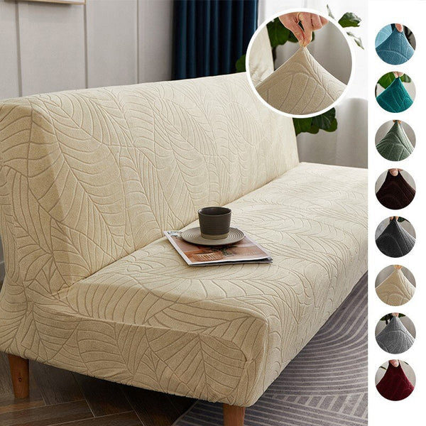Waterproof Jacquard Sofa Bed Cover Armless Sofa Cover For Living Room Modern Futon Cover Washable Sofa Covers